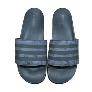 Adidas Adilette Comfort Slides Black and Charcoal Gray Size 12 NWT